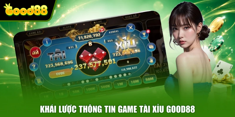 Tài Xỉu Good88 - Chi Tiết Luật Chơi Và Cơ Chế Tính Thưởng Khái lược thông tin game Tài Xỉu Good88
